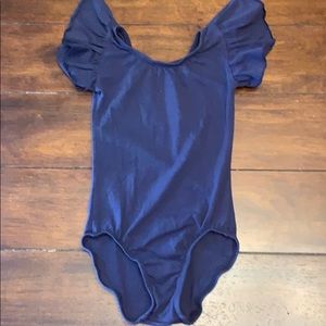 Online Boutique ruffle leotard - navy size M